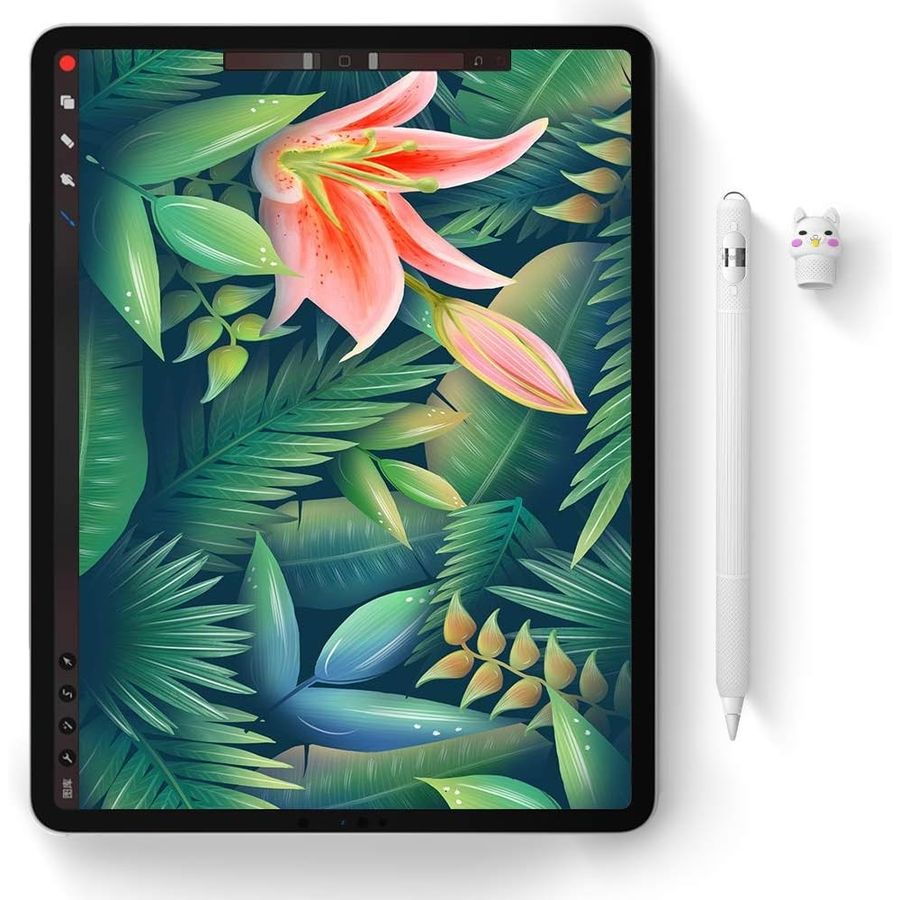 AWINNER Silicone Cartoon Sleeve for Apple Pencil, Cyan, view 2