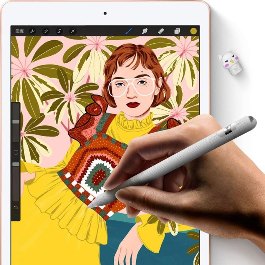 AWINNER Silicone Cartoon Sleeve for Apple Pencil, Cyan, view 3