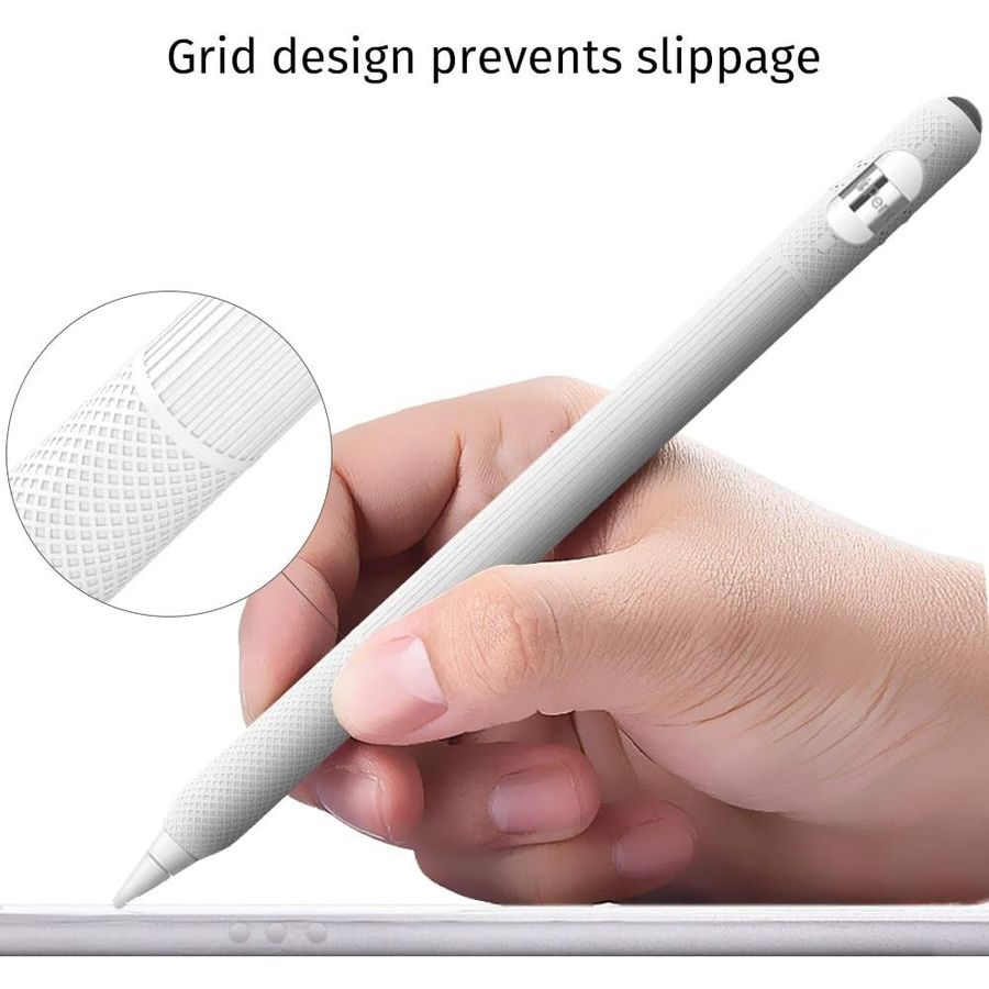 AWINNER Silicone Cartoon Sleeve for Apple Pencil, Cyan, view 5