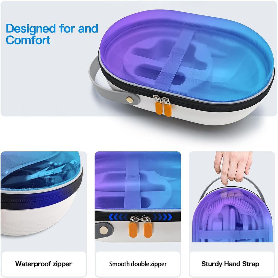 AWINNER Apple Vision Pro Case for Elite Strap, Blue, view 5