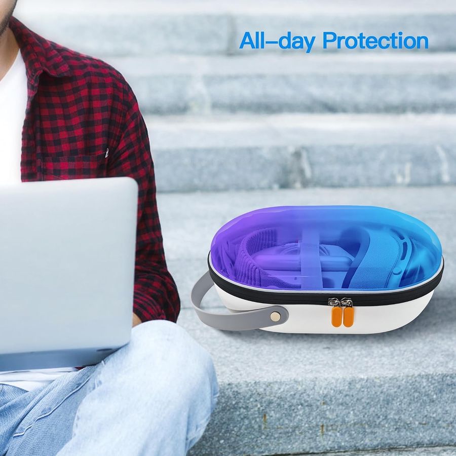 AWINNER Apple Vision Pro Case for Elite Strap, Blue, view 6