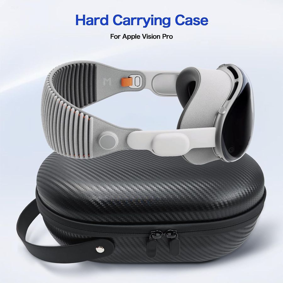 AWINNER Hard Carrying Case for Apple Vision Pro, Carbon, view 2