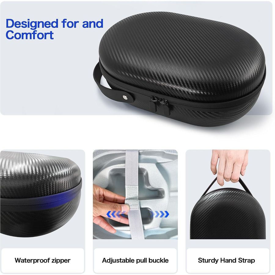 AWINNER Hard Carrying Case for Apple Vision Pro, Carbon, view 5