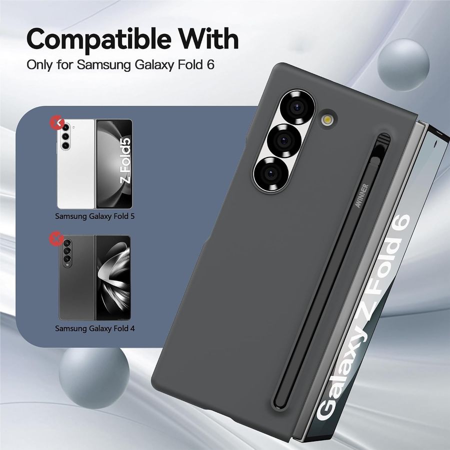 AWINNER Galaxy Z Fold 6 Case with Built-in S Pen, view 3