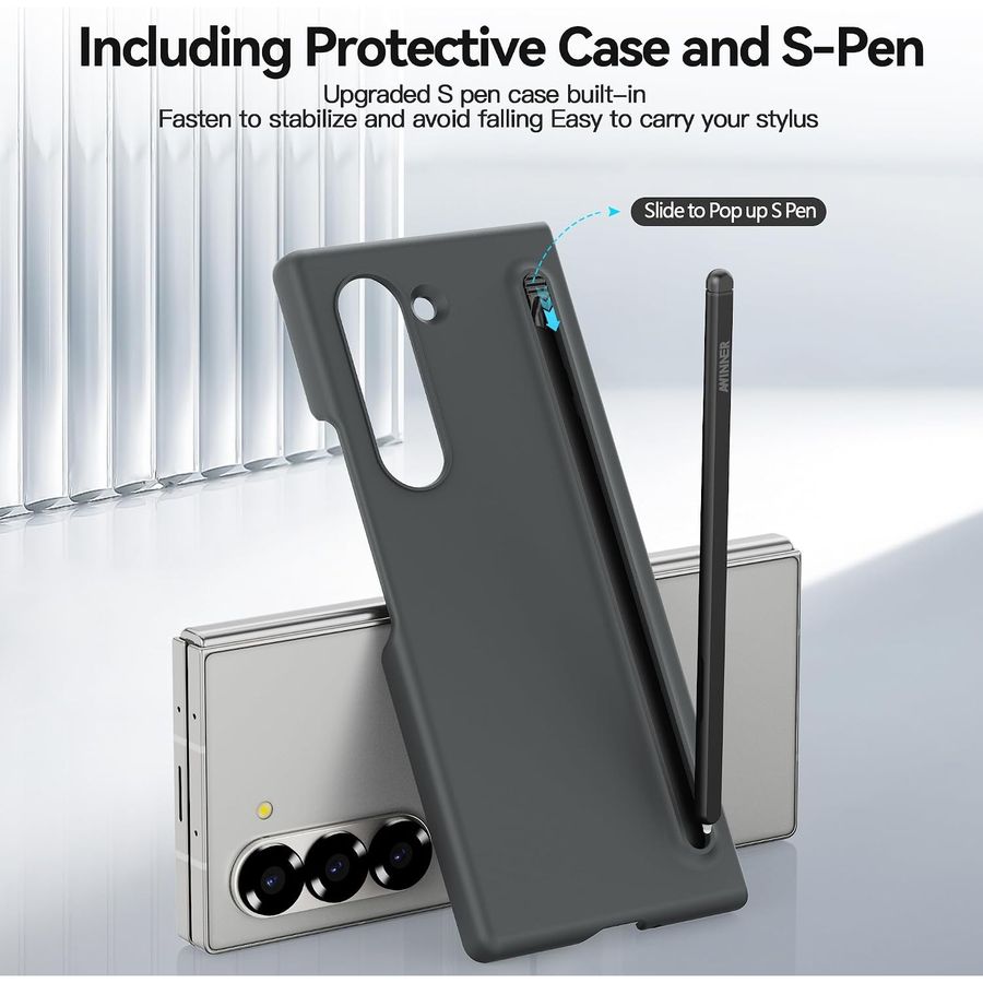 AWINNER Galaxy Z Fold 6 Case with Built-in S Pen, view 4