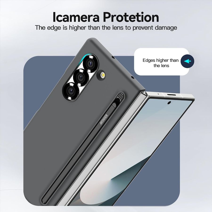 AWINNER Galaxy Z Fold 6 Case with Built-in S Pen, view 5