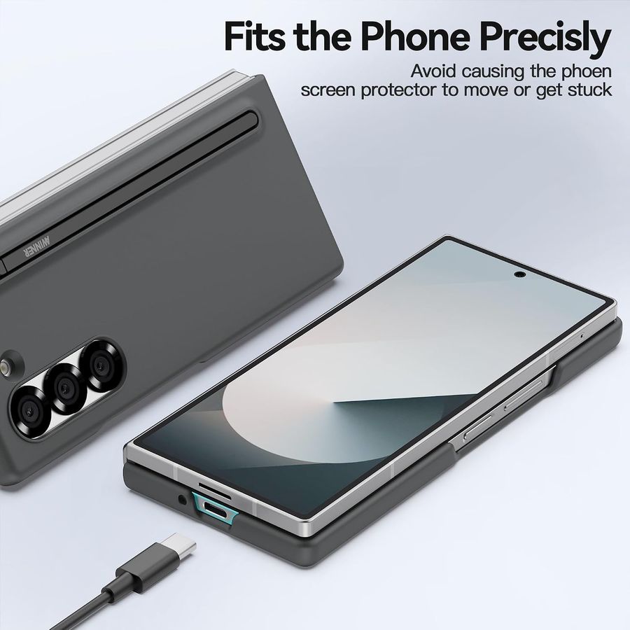 AWINNER Galaxy Z Fold 6 Case with Built-in S Pen, view 6