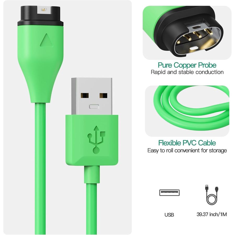 AWINNER Garmin Charger Cable, USB-A, Single, view 5