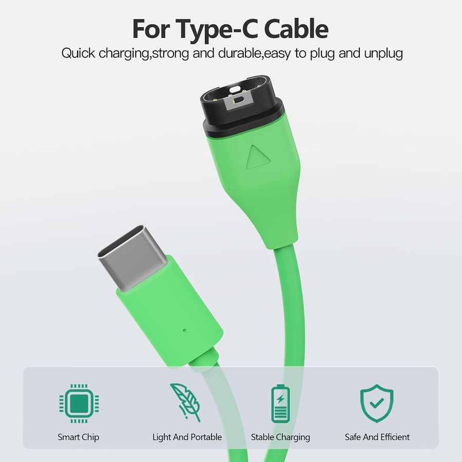 AWINNER Garmin Charger Cable, USB-C, Single, view 3