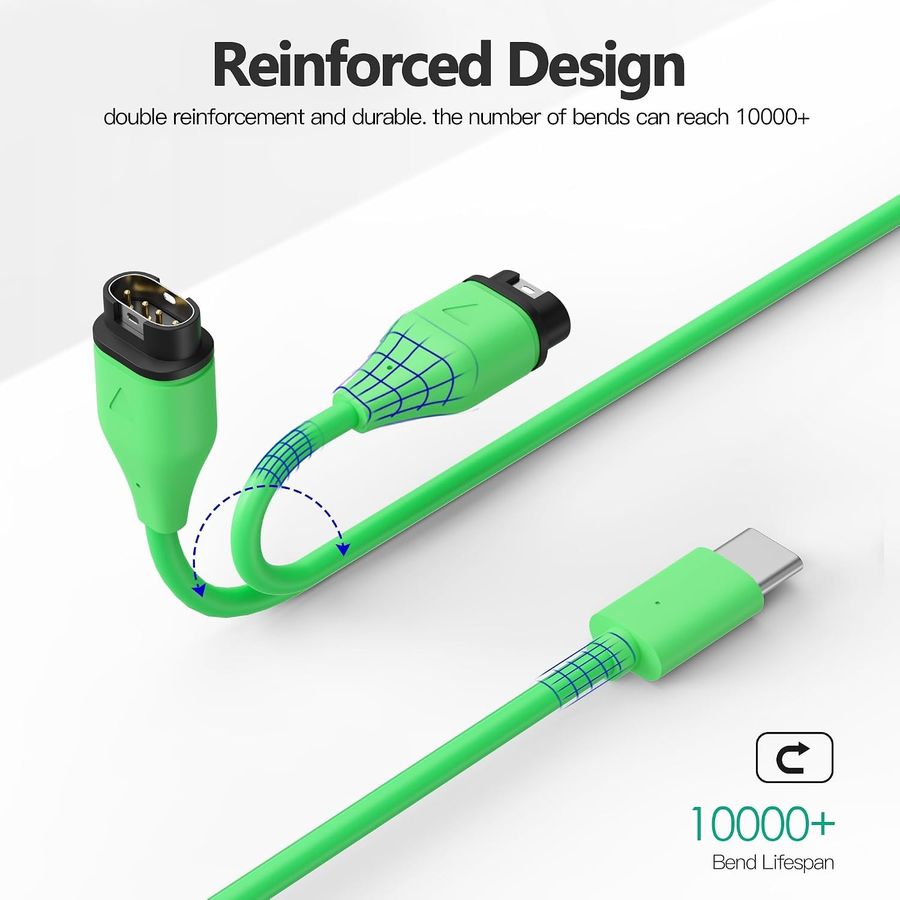 AWINNER Garmin Charger Cable, USB-C, Single, view 5