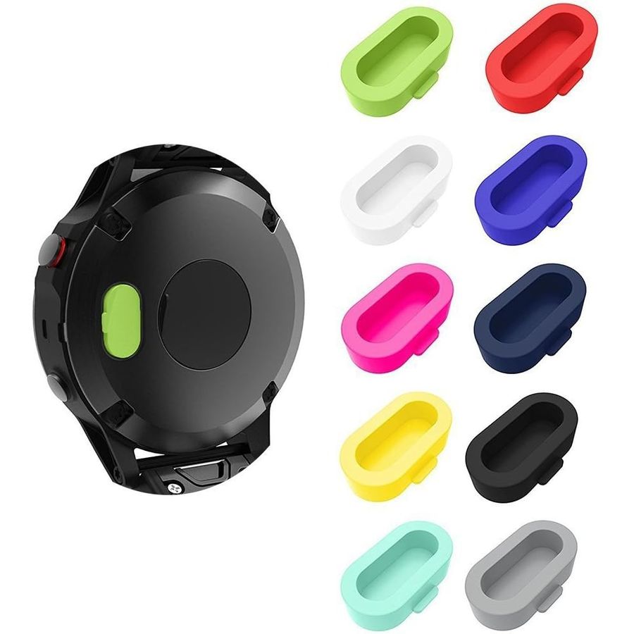 AWINNER Silicone Dust Plugs for Garmin Fenix, 10-PC, view 2