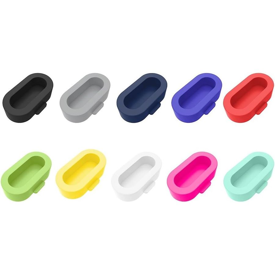 AWINNER Silicone Dust Plugs for Garmin Fenix, 10-PC