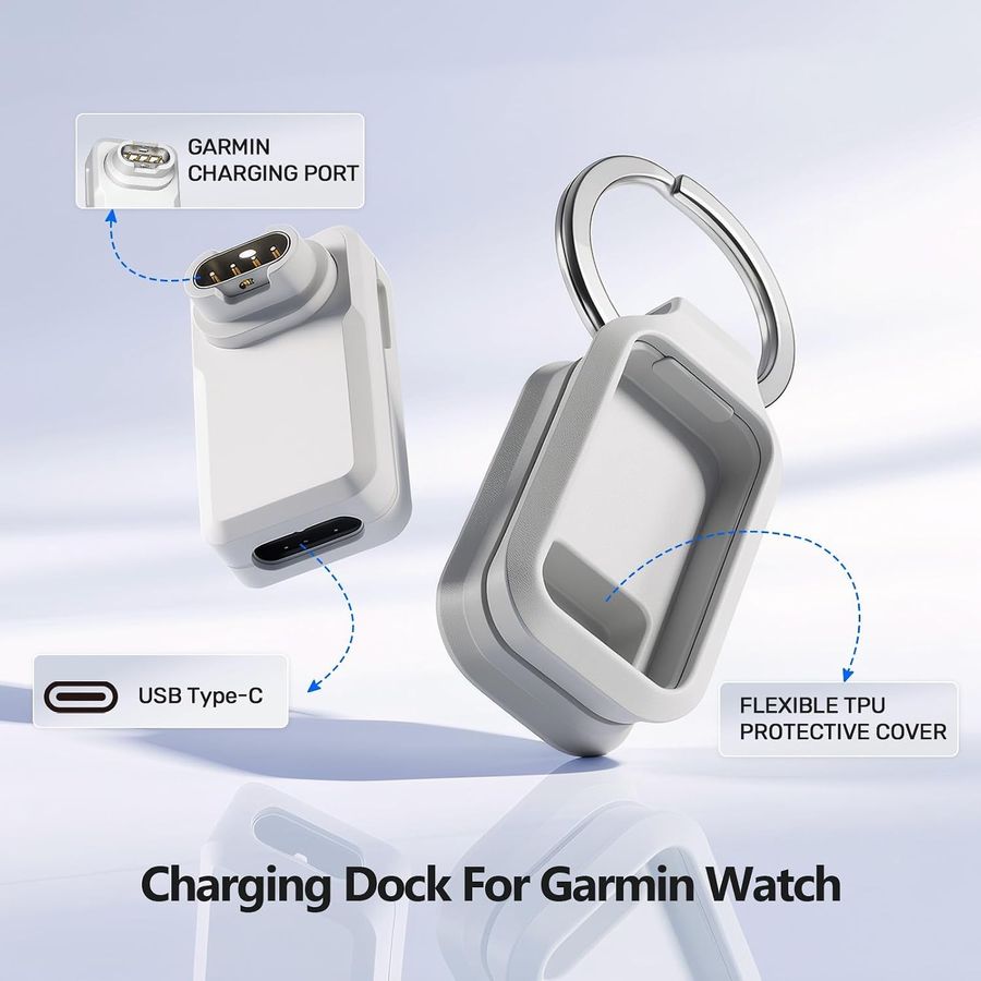 AWINNER Garmin Watch Charger Adapter, On-The-Go, 2-Pack, view 3