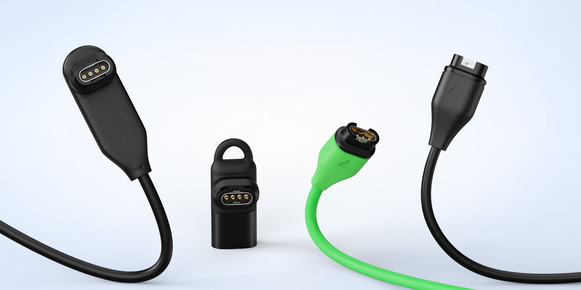 AWINNER Garmin watch charging cables in black and green