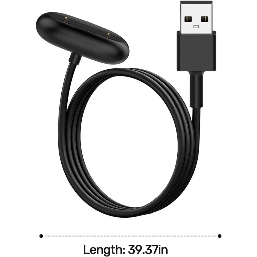 AWINNER Google Fitbit Air Charger, 2-Pack, Black USB-A, view 6