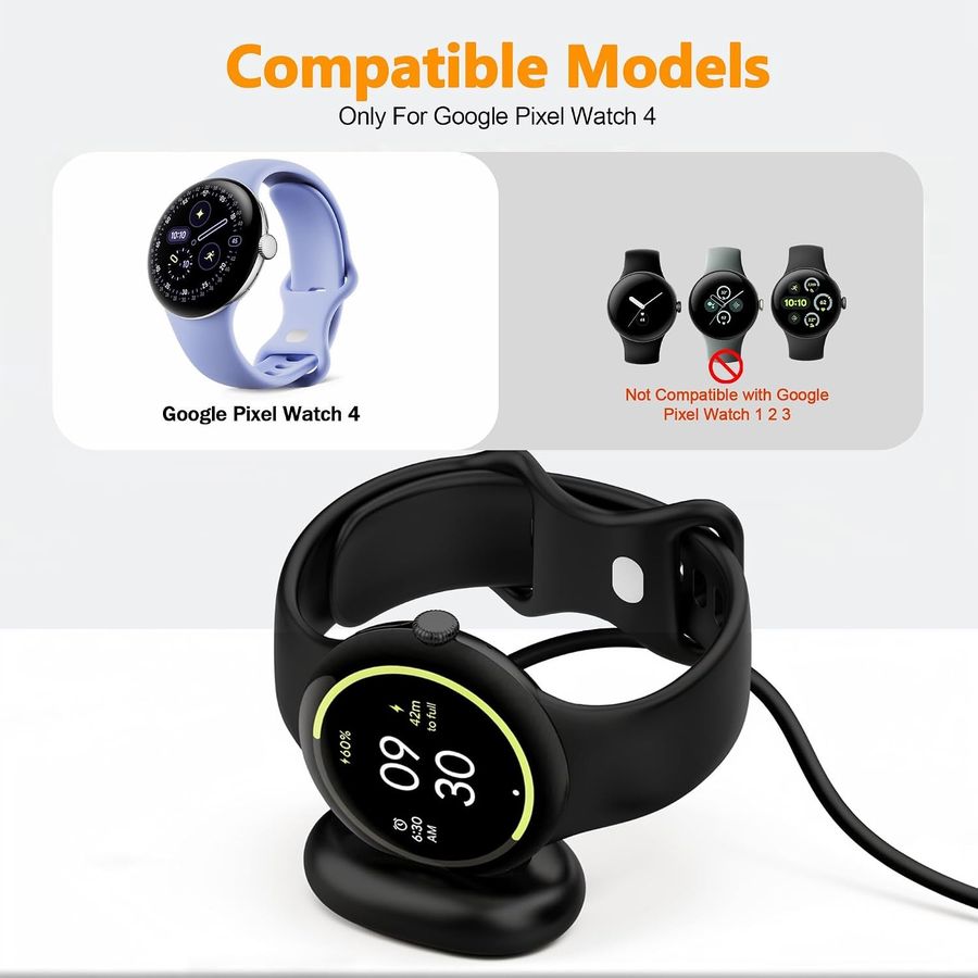 AWINNER Google Pixel Watch 4 Charger, 2-Pack, view 2