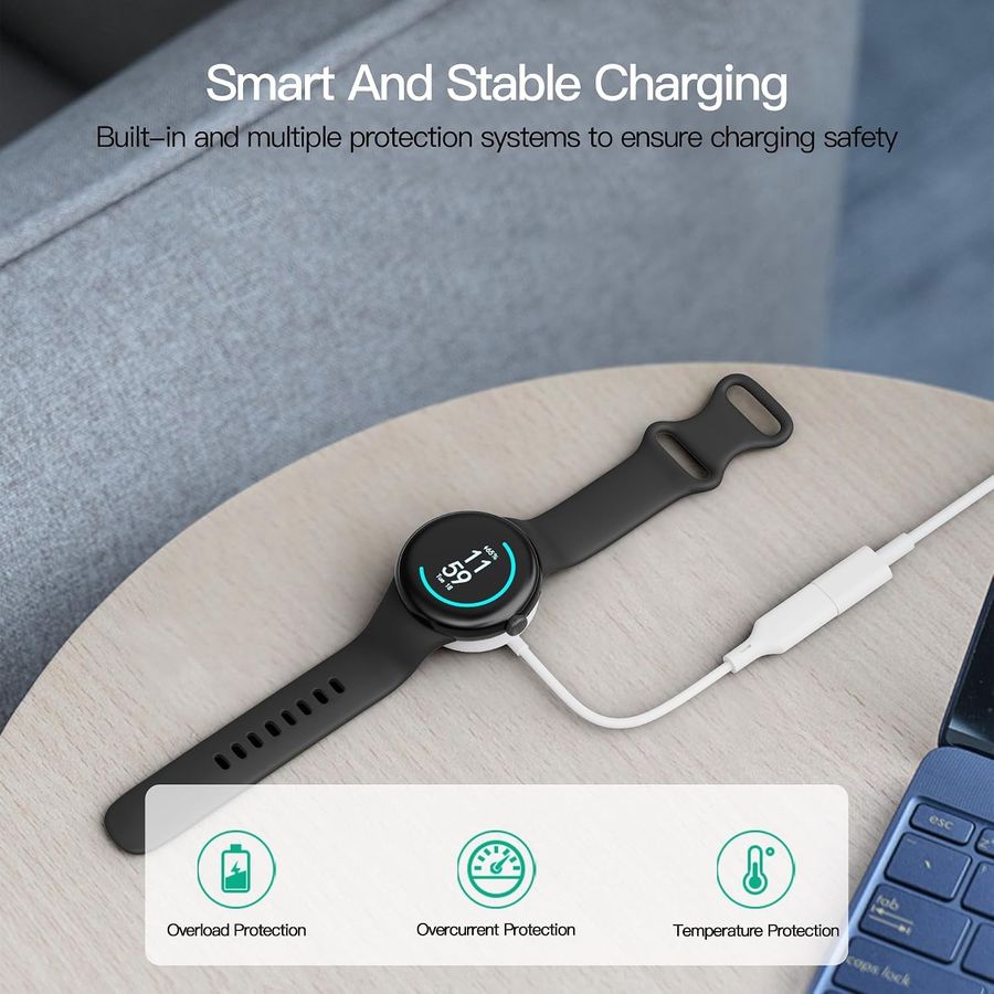 AWINNER Portable Magnetic Charger for Google Pixel Watch, view 5