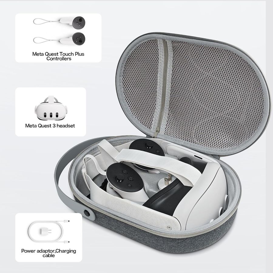 AWINNER Hard Carrying Case for Meta Quest 3, view 3