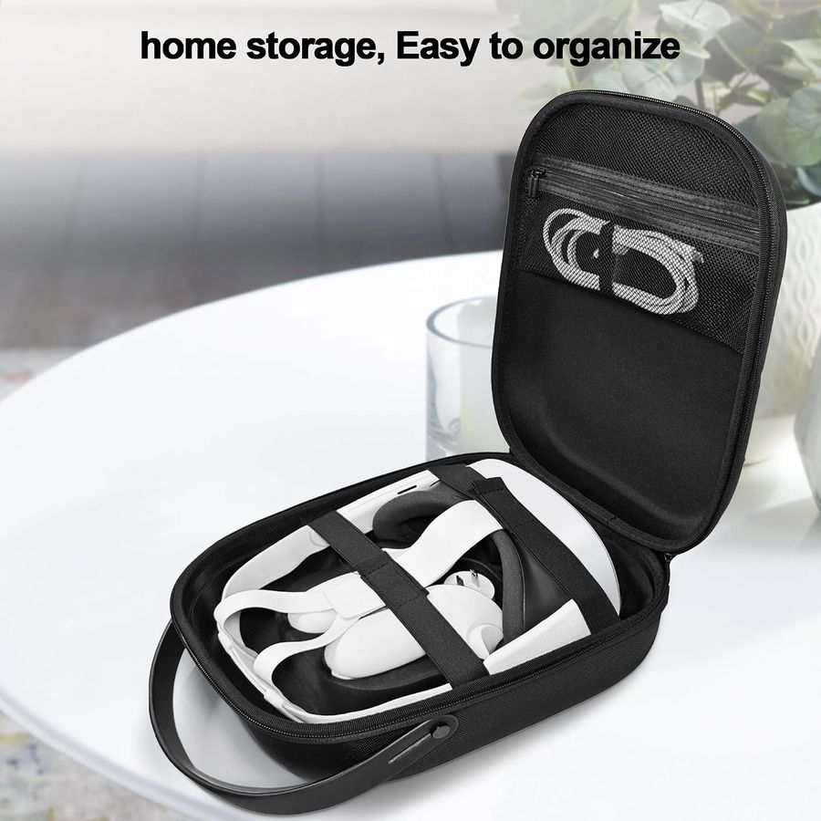 AWINNER Hard Carrying Case for Meta Quest 3S, Black, view 6