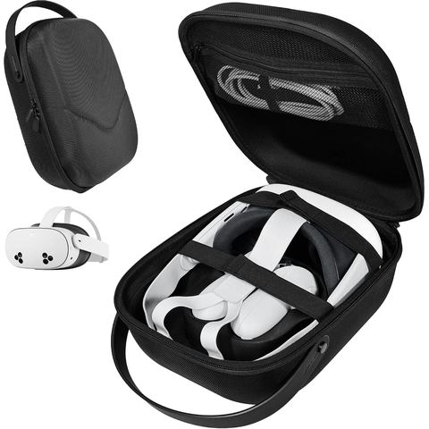 AWINNER Hard Carrying Case for Meta Quest 3S, Black