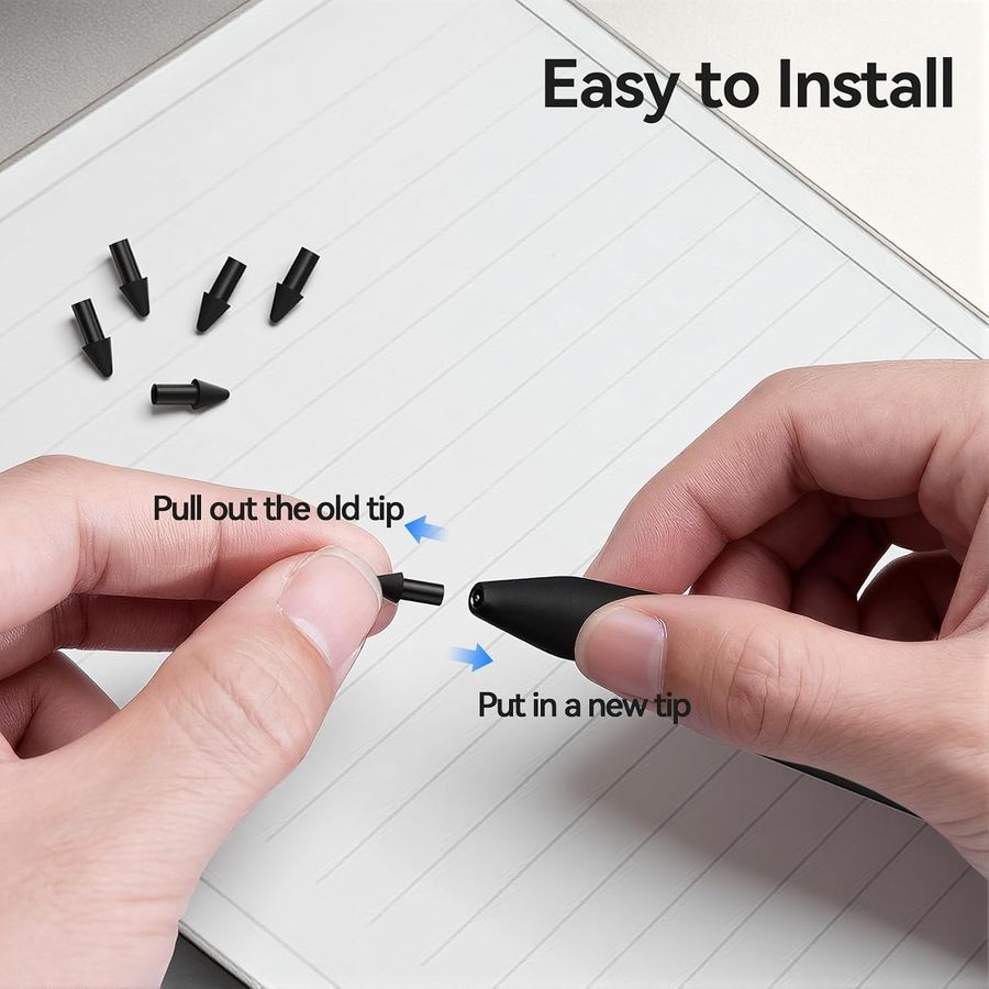 AWINNER Replacement Nibs for reMarkable Paper Pro Pen, 4-Pack, view 5