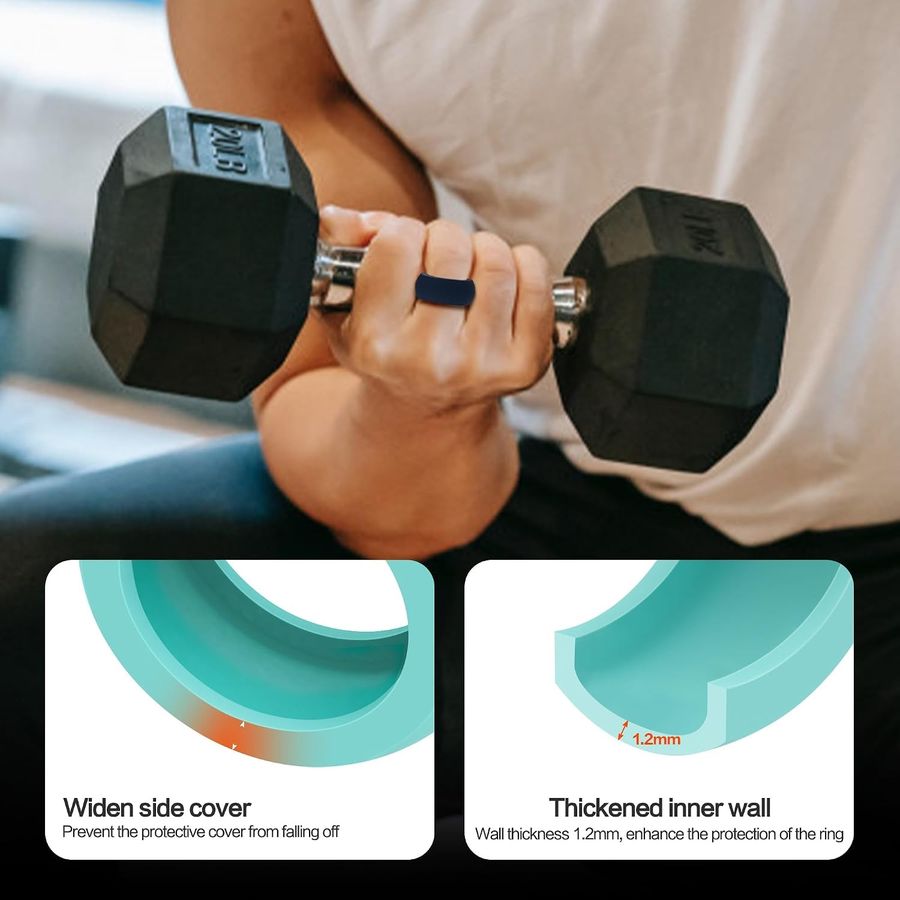 AWINNER Silicone Covers for Samsung Galaxy Ring, Medium, 6-Pack, view 3