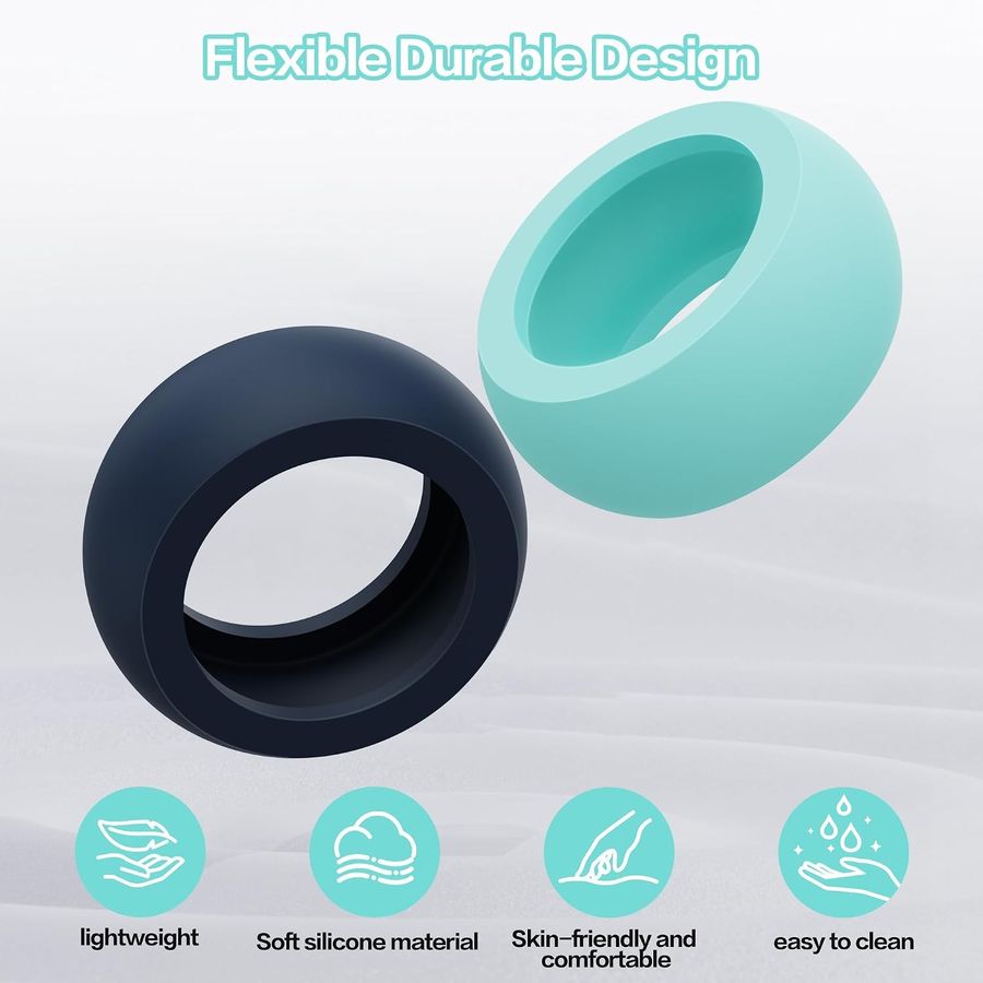 AWINNER Silicone Covers for Samsung Galaxy Ring, Medium, 6-Pack, view 4
