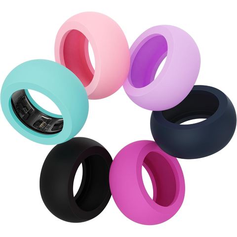 AWINNER Silicone Covers for Samsung Galaxy Ring, Medium, 6-Pack