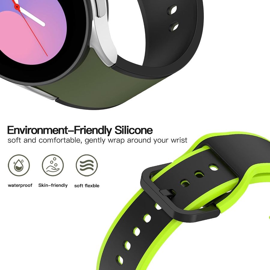 AWINNER Two-Tone Bands for Samsung Galaxy Watch 5, 10-Pack, view 6
