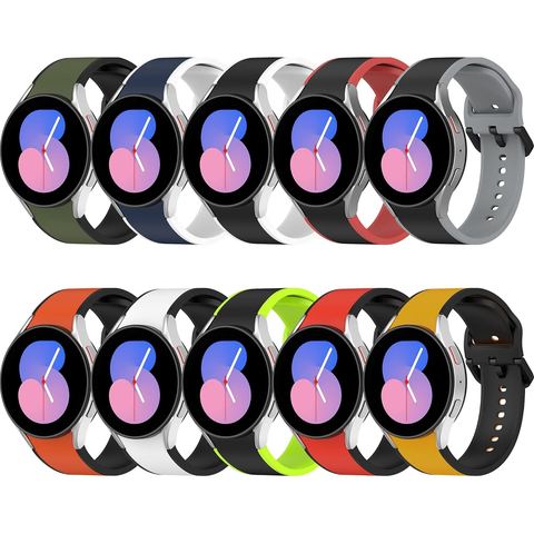 AWINNER Two-Tone Bands for Samsung Galaxy Watch 5, 10-Pack