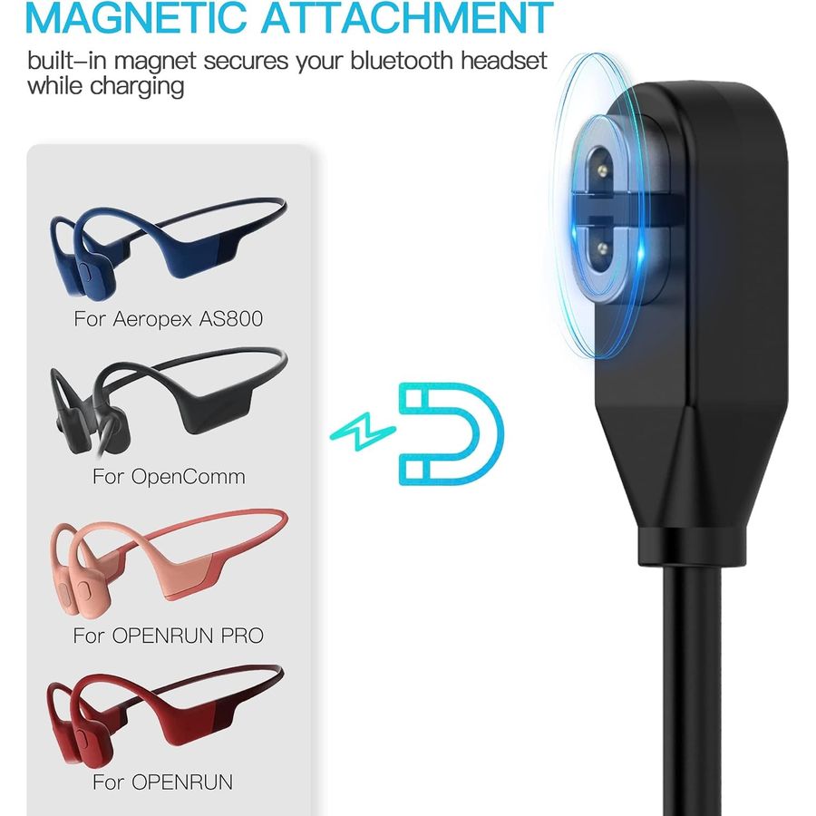 AWINNER Shokz Magnetic Charging Cable, 2-Pack, view 2
